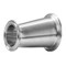 Steel & Obrien 2-1/2" x 2" BPE Clamp End Ecc. Reducer, 3" Long 316SS SF4 S32-14MP-2.5X2-PM-316 - alternate 1